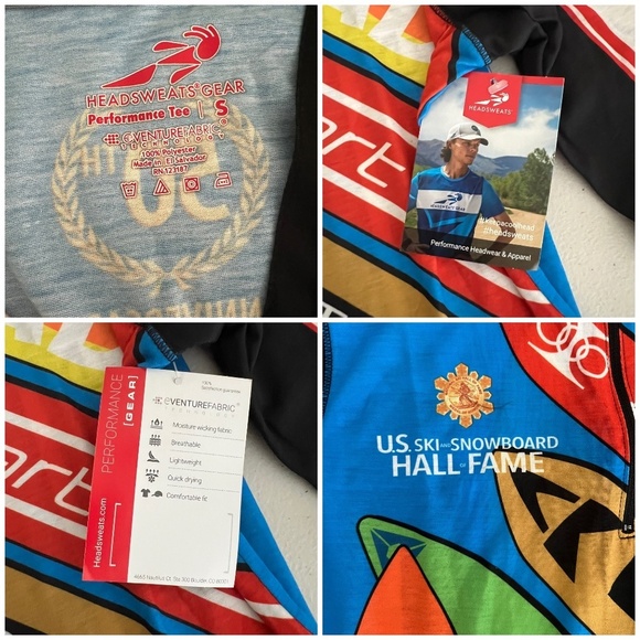 HEADSWEATS GEAR PERFORMANCE TEE NWT WOMEN S ATHLETIC LOGOS BOLD QTR ZIP SKI - Picture 13 of 14
